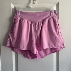 Zella Pink Athletic Shorts Lightweight Elastic Waistband